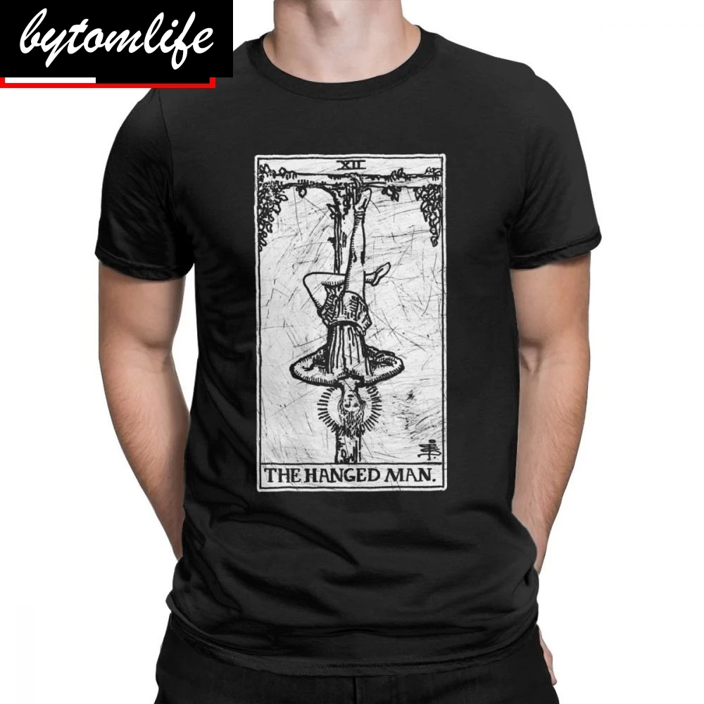 Men's The Hanged Man Tarot Card Major Arcana Fortune Telling Occult T Shirts Pure Cotton Short Sleeve Tee Shirt Present T-Shirts
Men's The Hanged Man Tarot Card Major Arcana Fortune Telling Occult T Shirts Pure Cotton Short Sleeve Tee Shirt Present T-Shirts