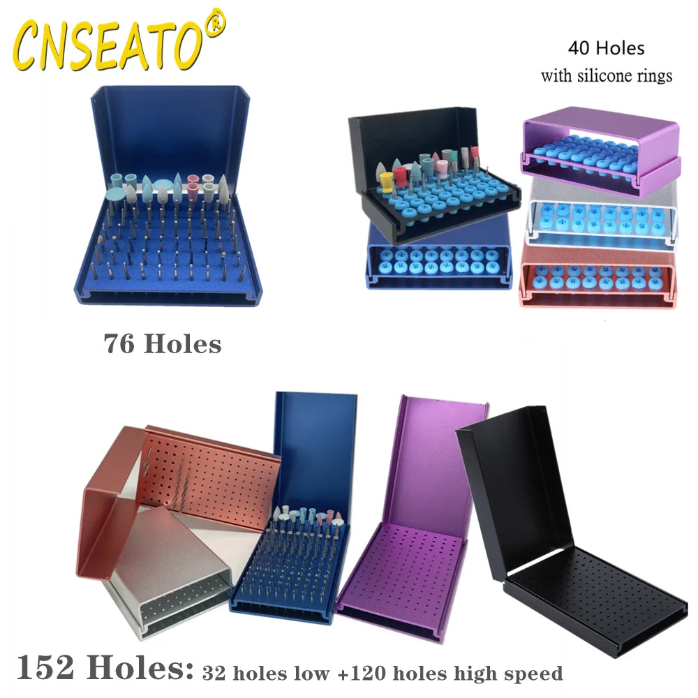 Dental Burs Holder Drill Disinfection Block Box Cleaning Stand Case Autoclavable For Dentistry High Low Speed Bur 40/76/152 Hole
Dental Burs Holder Drill Disinfection Block Box Cleaning Stand Case Autoclavable For Dentistry High Low Speed Bur 40/76/152 Hole
