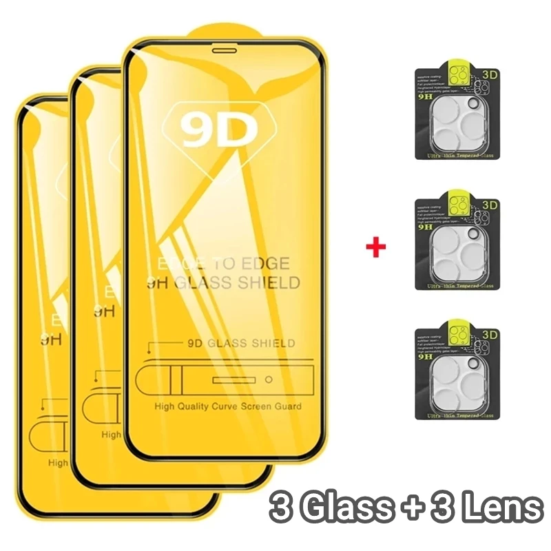 6-in-1 9D Screen Protectors for IPhone 12 11 13 Pro Max 13Mini Back Camera Lens Protective Glass Film for IPhone 13 X XR XS MAX
6-in-1 9D Screen Protectors for IPhone 12 11 13 Pro Max 13Mini Back Camera Lens Protective Glass Film for IPhone 13 X XR XS MAX