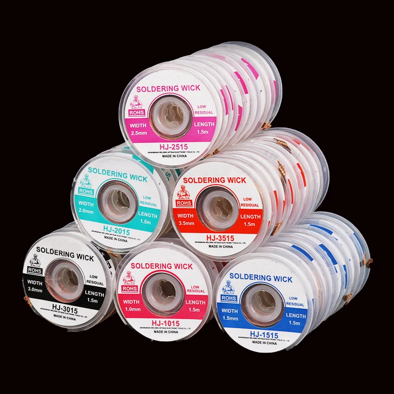 1/5pcs 1.5M Length Desoldering Braid Welding Solder 1mm 1.5mm 2mm 2.5mm 3mm 3.5mm Remover Wick Wire Lead Cord Flux Repair Tool
1/5pcs 1.5M Length Desoldering Braid Welding Solder 1mm 1.5mm 2mm 2.5mm 3mm 3.5mm Remover Wick Wire Lead Cord Flux Repair Tool
