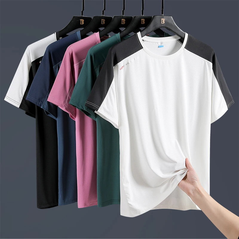 2023 Summer Quick Dry Men's T-shirt Comfortable Breathable Fabric Round Neck Short Sleeve Casual Sports Fitness Large Size 8XL
2023 Summer Quick Dry Men's T-shirt Comfortable Breathable Fabric Round Neck Short Sleeve Casual Sports Fitness Large Size 8XL