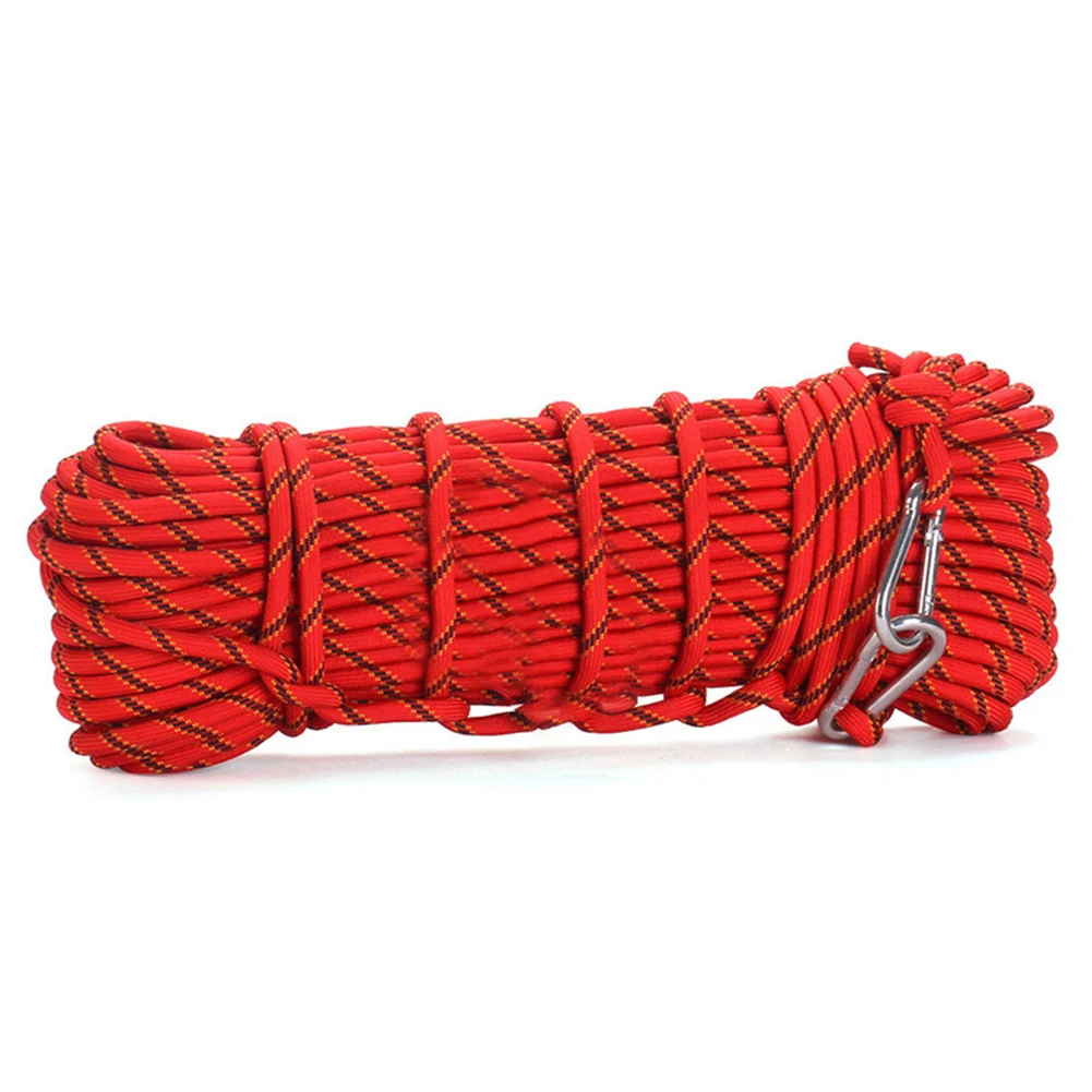 

10M Static Rock Climbing Rope Cord 10mm 3KN Tree Wall Climbing Equipment Safety Rope Outdoor Camping Climbing Accessories