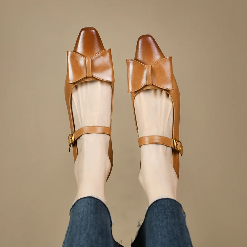 2023 spring women pumps natural leather 22-24.5cm length cowhide+pigskin full leather squae toe butterfly-knot Mary Jane shoes
2023 spring women pumps natural leather 22-24.5cm length cowhide+pigskin full leather squae toe butterfly-knot Mary Jane shoes