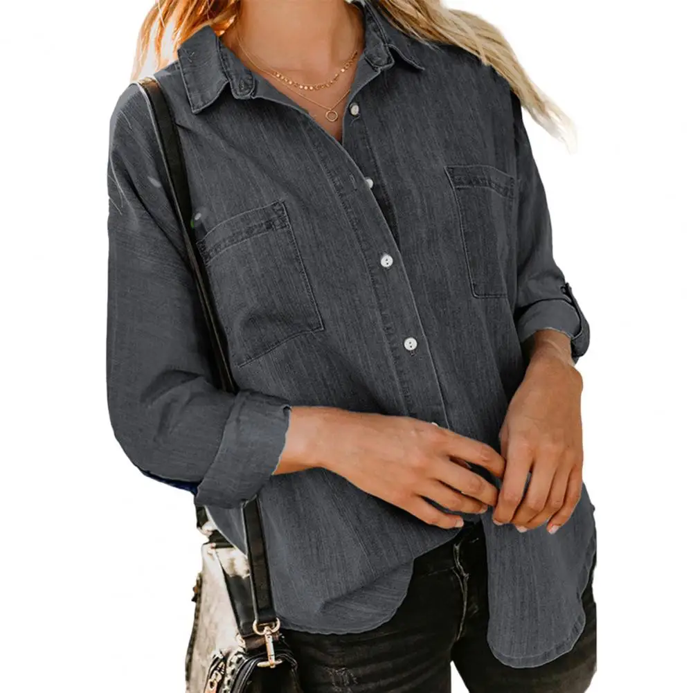 Ladies Tops Button Blusas Lapel Long Sleeve Single Breasted Office Shirt Women Solid Shirt Lapel Cardigan Top Streetwear
Ladies Tops Button Blusas Lapel Long Sleeve Single Breasted Office Shirt Women Solid Shirt Lapel Cardigan Top Streetwear
