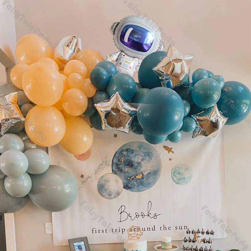 73pcs Astronaut Balloon Arch Dusty Blue Cream Peach Balloon Garland Kit Star Balloons Galaxy Themed Party Birthday Boy Backdrop
73pcs Astronaut Balloon Arch Dusty Blue Cream Peach Balloon Garland Kit Star Balloons Galaxy Themed Party Birthday Boy Backdrop