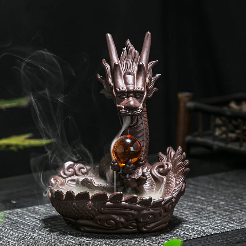 Incense burner incense sandalwood stove road ceramic home tea room living room Zen ornaments purple sand backflow incense burner
Incense burner incense sandalwood stove road ceramic home tea room living room Zen ornaments purple sand backflow incense burner