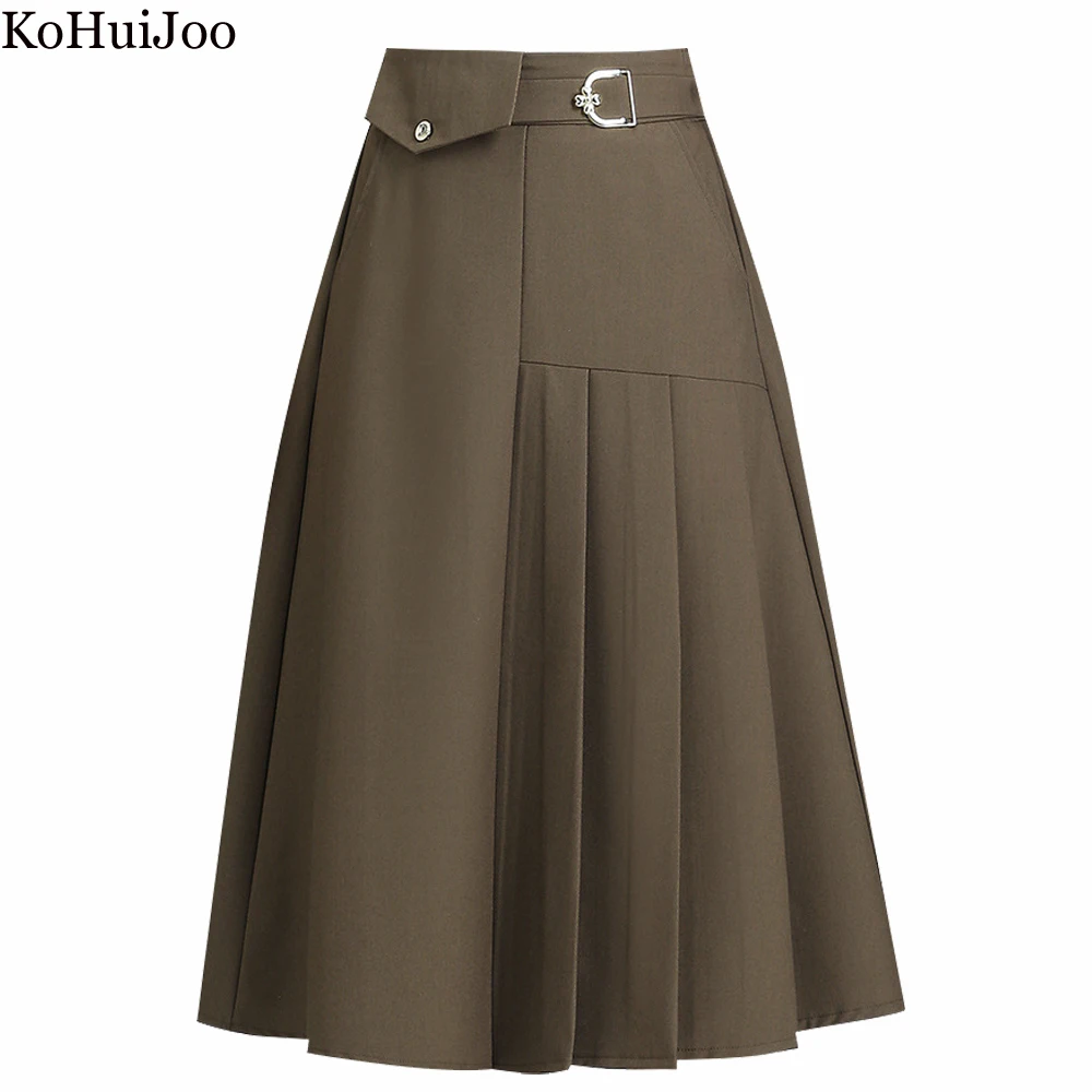 KoHuiJoo Casual Skirt With Pockets Plus Size High Waist Thin A Line Medium Pleated Skirts Womens Elastic Vintage Women Skirt 4XL
KoHuiJoo Casual Skirt With Pockets Plus Size High Waist Thin A Line Medium Pleated Skirts Womens Elastic Vintage Women Skirt 4XL