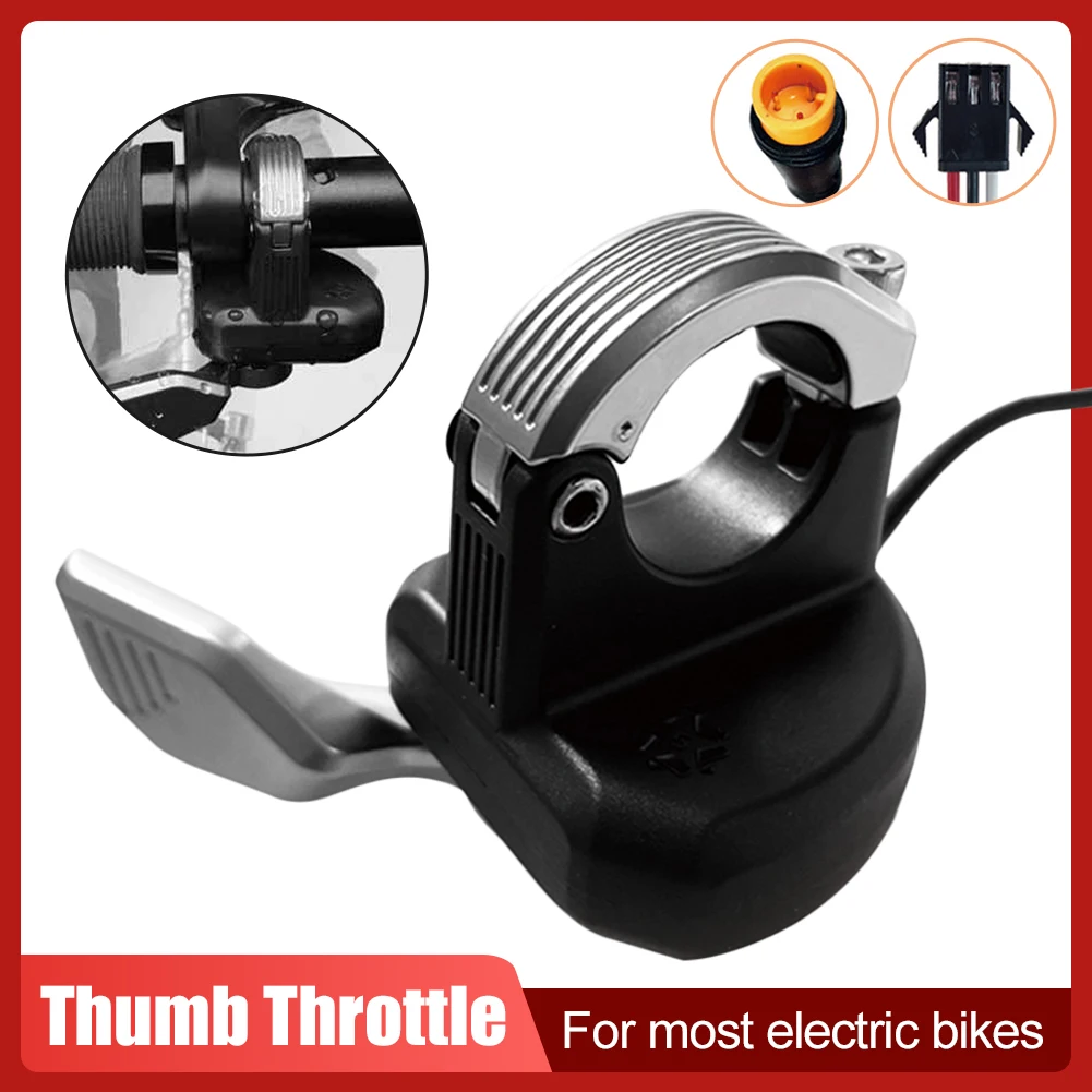 Electric Bike Thumb Throttle 3Pin Male Waterproof Plug Right Hand Throttle for 12V 24V 36V 48V 72V Electric Bicycle Accelerator
Electric Bike Thumb Throttle 3Pin Male Waterproof Plug Right Hand Throttle for 12V 24V 36V 48V 72V Electric Bicycle Accelerator