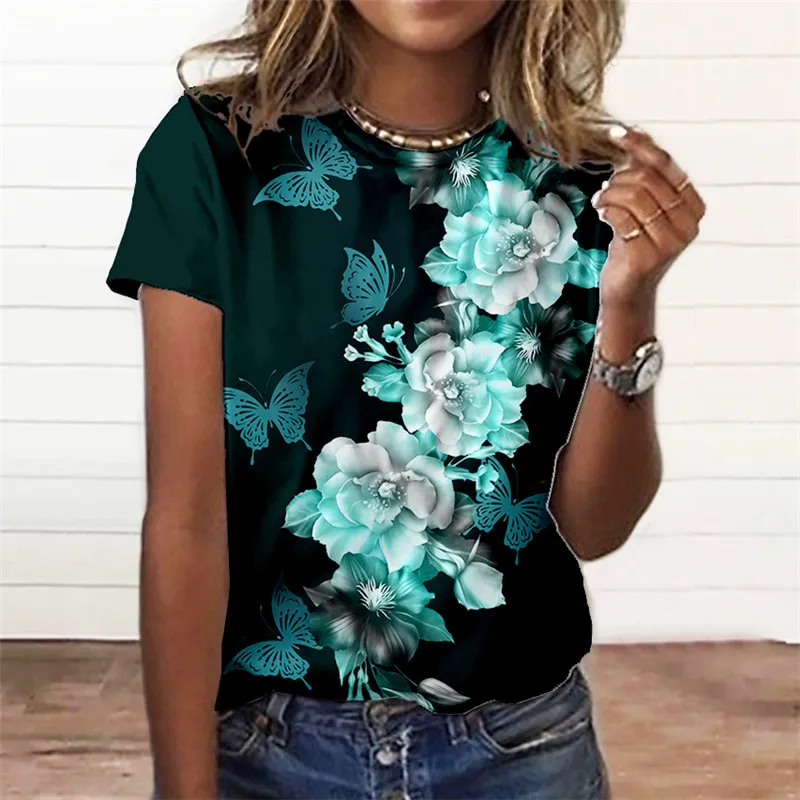 2023 Women's T-shirt 3d Floral Graphic T-shirt Oversized Silhouette T-shirt Streetwear Fashion Trend Short Sleeve Shirt 6xl
2023 Women's T-shirt 3d Floral Graphic T-shirt Oversized Silhouette T-shirt Streetwear Fashion Trend Short Sleeve Shirt 6xl