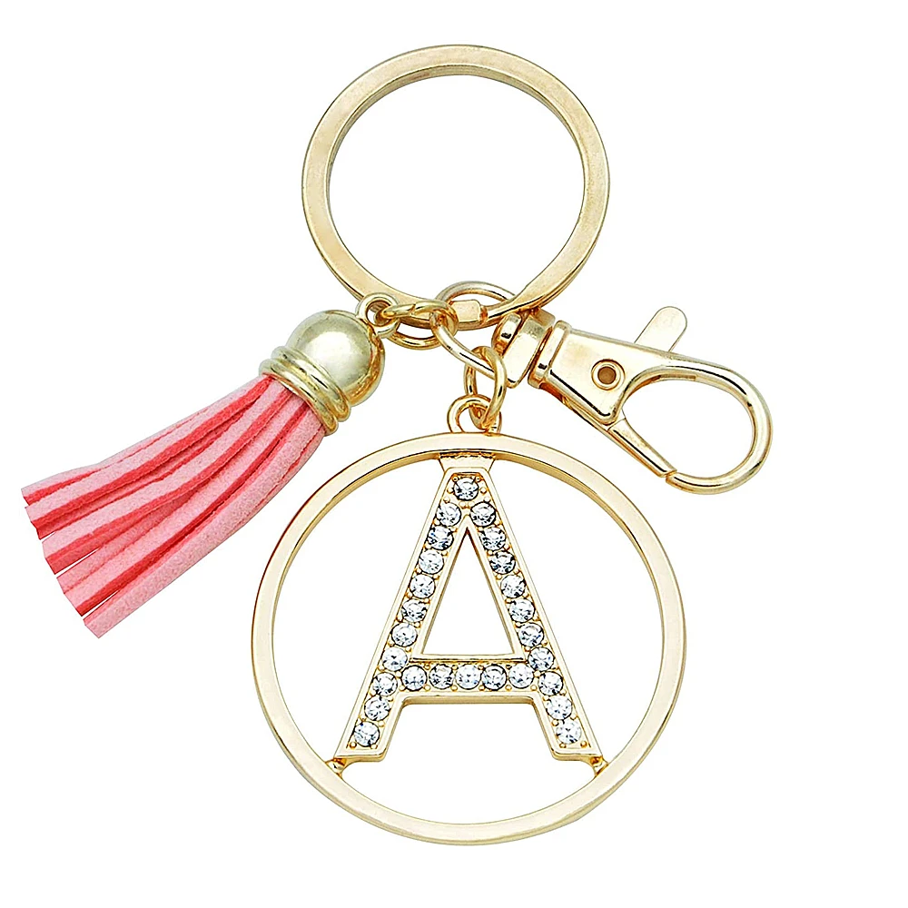 2022 Women Keychain 26 Alphabet Letter Rhinestone Gold Color Keyring Charm Key Chain Accessoreis Female Car Bag Keyring Holder
2022 Women Keychain 26 Alphabet Letter Rhinestone Gold Color Keyring Charm Key Chain Accessoreis Female Car Bag Keyring Holder