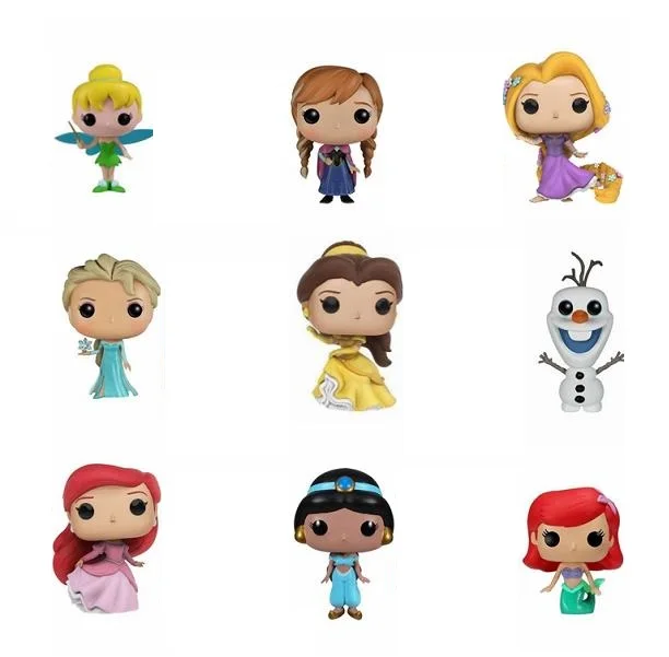 Виниловые куклы Funko Холодное сердце Ариэль Рапунцель Золушка Тиана экшн-фигурки