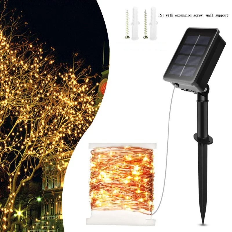 Solar copper wire string outdoor waterproof courtyard Christmas Halloween lights camping solar light outdoors GL348
Solar copper wire string outdoor waterproof courtyard Christmas Halloween lights camping solar light outdoors GL348