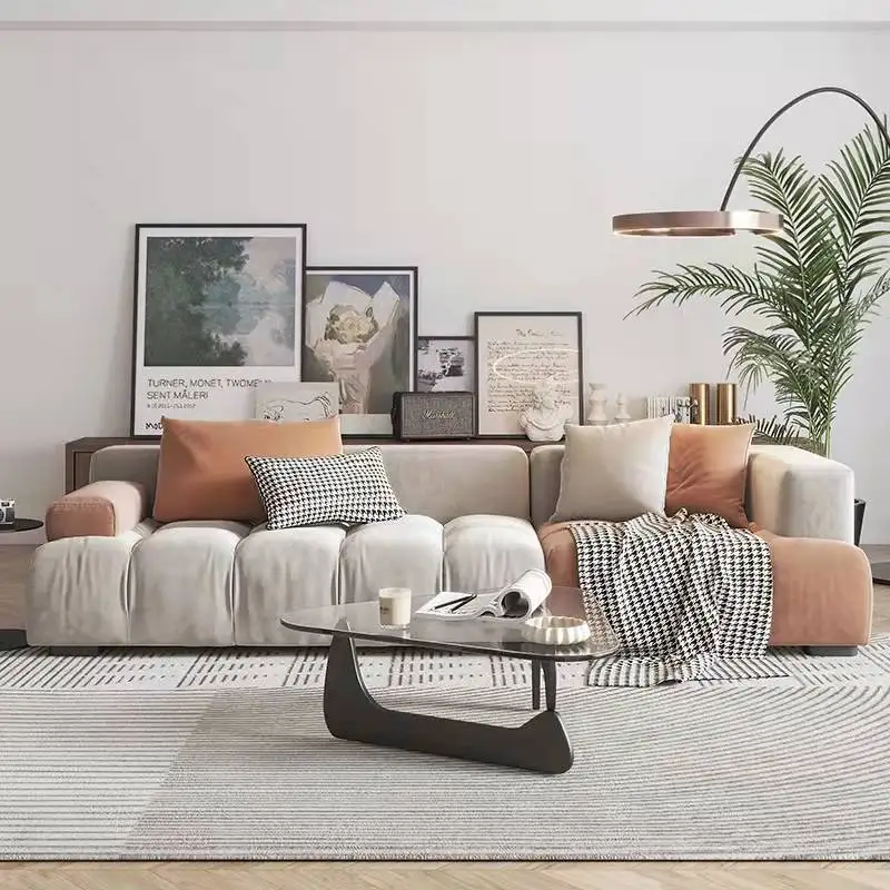 Sofa Square Module Fabric Sofa Large and Small Apartment Type Modern Simple Expression Straight Row
Sofa Square Module Fabric Sofa Large and Small Apartment Type Modern Simple Expression Straight Row