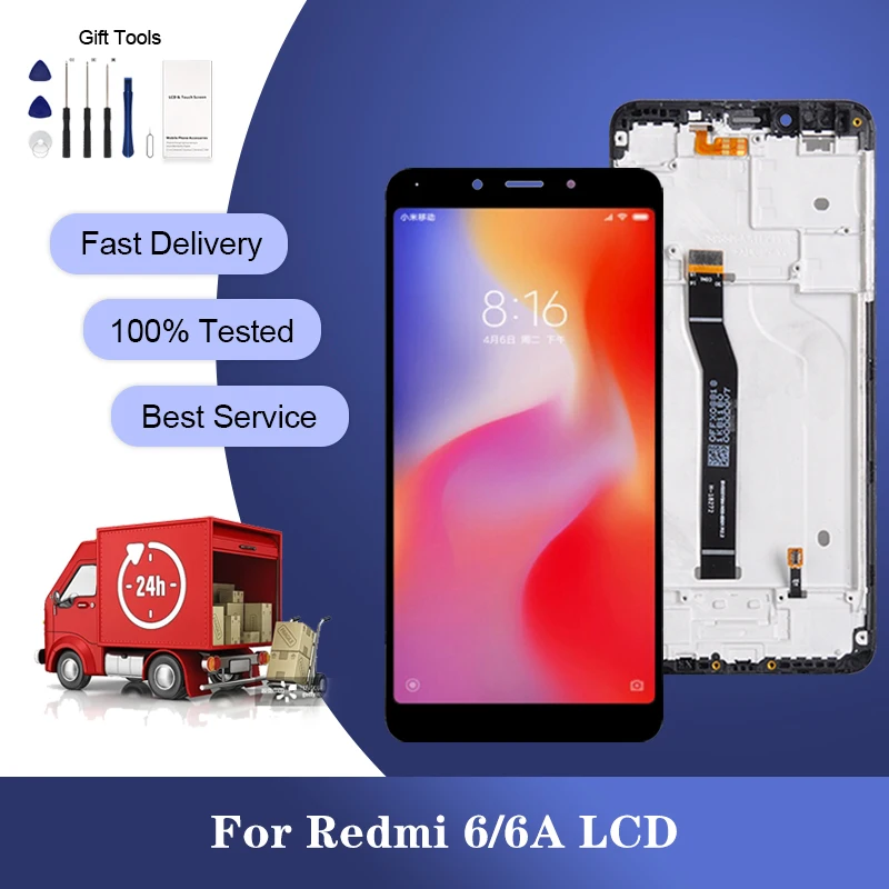 5.45 Inch For Xiaomi Redmi 6A Lcd Touch Screen Digitizer Assembly For Redmi 6 M1804C3CG M1804C3CH Display With Tools Wholesale
5.45 Inch For Xiaomi Redmi 6A Lcd Touch Screen Digitizer Assembly For Redmi 6 M1804C3CG M1804C3CH Display With Tools Wholesale