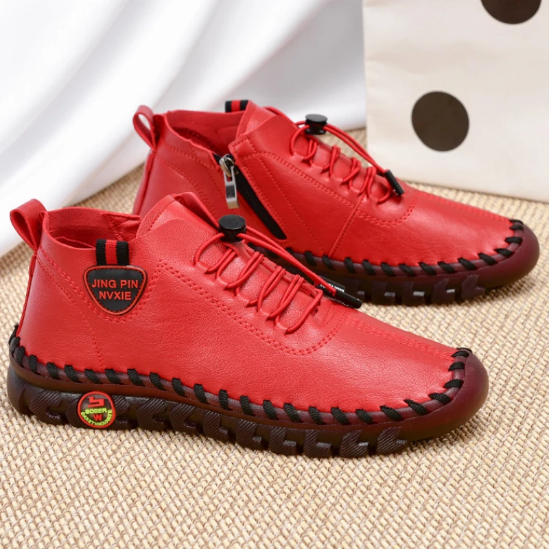 Korean Style Flats Shoes Women Sewing Platform Autumn Soft Sole Plus Size Black Waterproof Sneakers Slip On Feminino Sapatos
Korean Style Flats Shoes Women Sewing Platform Autumn Soft Sole Plus Size Black Waterproof Sneakers Slip On Feminino Sapatos