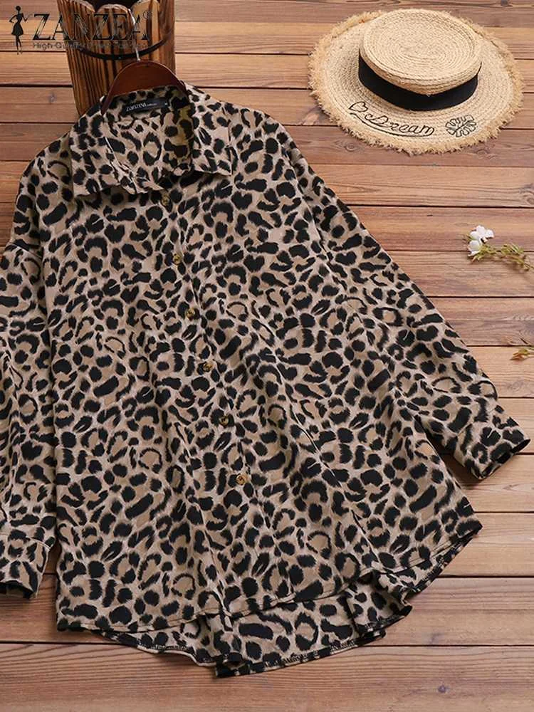 Casual Long Sleeve High Low Blusa Women Holiday Oversized Tops 2022 Spring Lapel Irregular Hem Blouse ZANZEA Leopard Print Shirt
Casual Long Sleeve High Low Blusa Women Holiday Oversized Tops 2022 Spring Lapel Irregular Hem Blouse ZANZEA Leopard Print Shirt