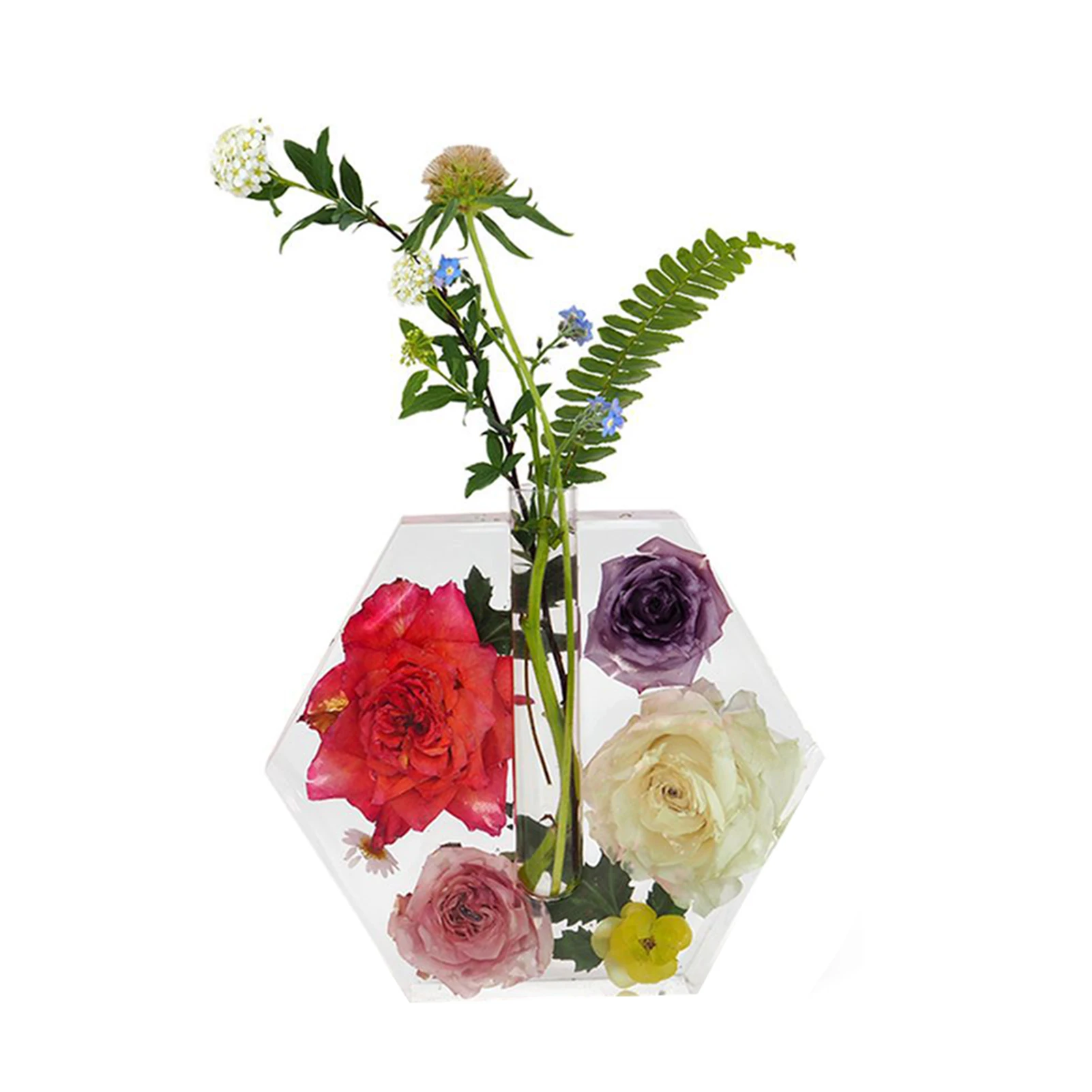 Hexagon Round Vase Test Tube Flower Grow Water Plant Gypsum Cement Silicone Mold Crystal Resin Crafts Mold
Hexagon Round Vase Test Tube Flower Grow Water Plant Gypsum Cement Silicone Mold Crystal Resin Crafts Mold