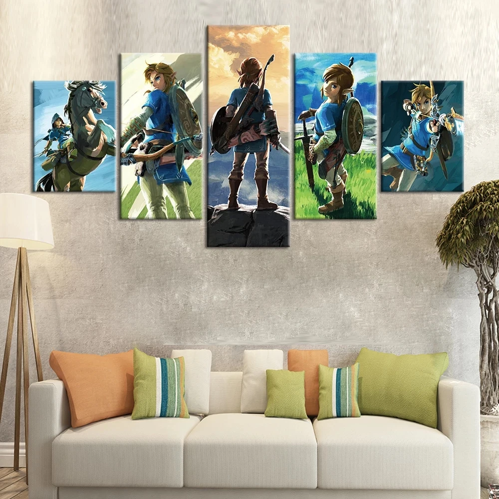 Modular 5 Panel Canvas Home Decor The Legend of Zelda Prints Painting Poster Modern Wall Artwork Pictures For Living Room Framed
Modular 5 Panel Canvas Home Decor The Legend of Zelda Prints Painting Poster Modern Wall Artwork Pictures For Living Room Framed