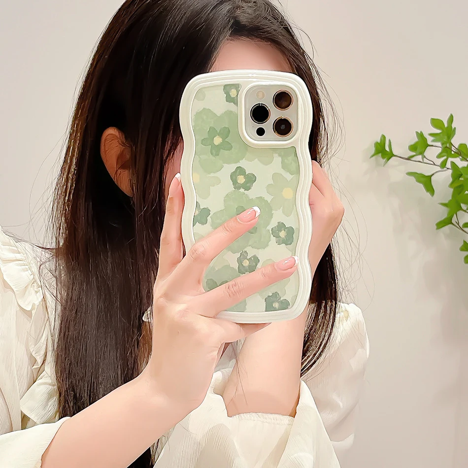 Чехол для iPhone 13 с зелеными цветами, чехол для телефона iPhone 12 11 Pro Max X XR XS Max, противоударный чехол из ТПУ с скрученными краями
Чехол для iPhone 13 с зелеными цветами, чехол для телефона iPhone 12 11 Pro Max X XR XS Max, противоударный чехол из ТПУ с скрученными краями