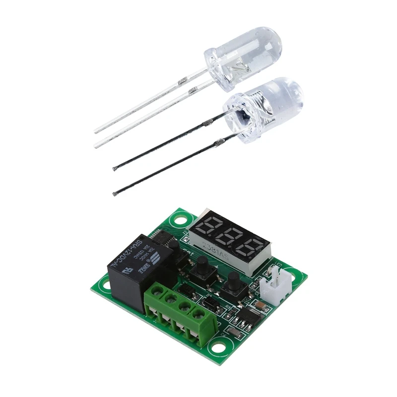 50 Pcs 5mm Round White LED Light Emitting Diode Lamps with DC 12V Thermostats Temperature Heat Sensor Switch
50 Pcs 5mm Round White LED Light Emitting Diode Lamps with DC 12V Thermostats Temperature Heat Sensor Switch
