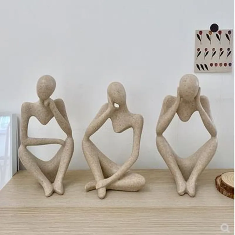 Thinker abstract crafts, creative European figure sculptures, home office desk decoration gifts
Thinker abstract crafts, creative European figure sculptures, home office desk decoration gifts