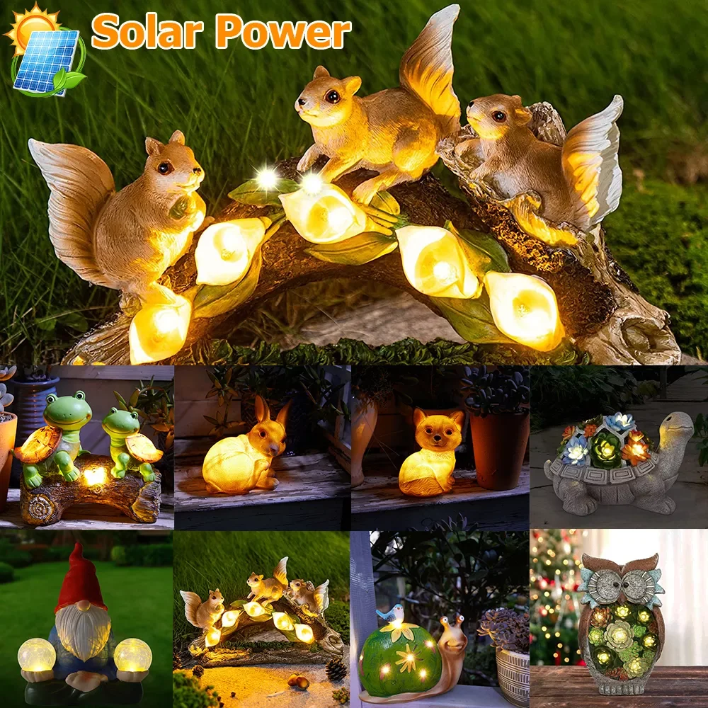 Animal Statue LED Solar Lamp Garden Decoration Waterproof Squirrel Owl Rabbit Resin Figurine Solar Light for Outdoor Patio Yard
Animal Statue LED Solar Lamp Garden Decoration Waterproof Squirrel Owl Rabbit Resin Figurine Solar Light for Outdoor Patio Yard