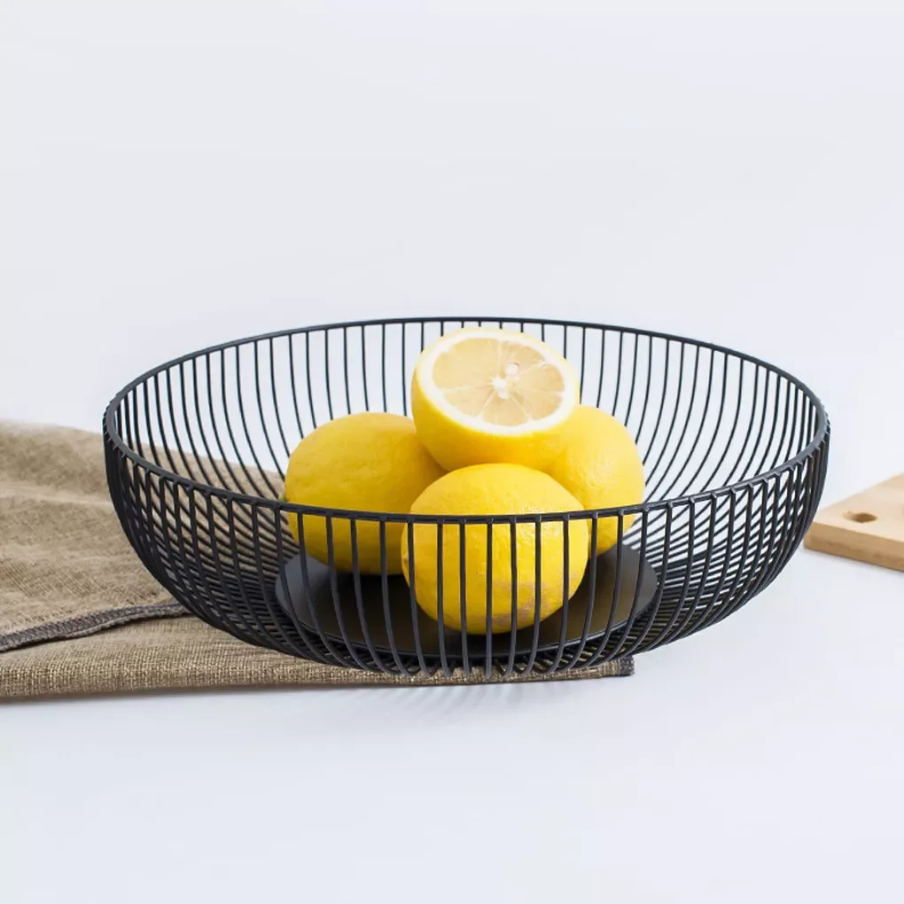Countertop Wire Fruit Storage Basket Bread Vegetable Round Bowl Plate for Living Room Kitchen Office
Countertop Wire Fruit Storage Basket Bread Vegetable Round Bowl Plate for Living Room Kitchen Office