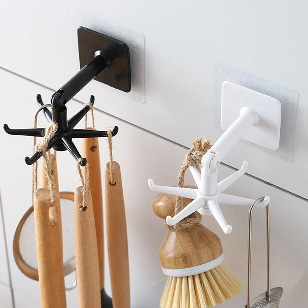 Hooks Hanger Self Adhesive Wall Door Hook 360 Degrees Rotated Hanger Rack Punch-free Wardrobe Storage Rack for Home
Hooks Hanger Self Adhesive Wall Door Hook 360 Degrees Rotated Hanger Rack Punch-free Wardrobe Storage Rack for Home