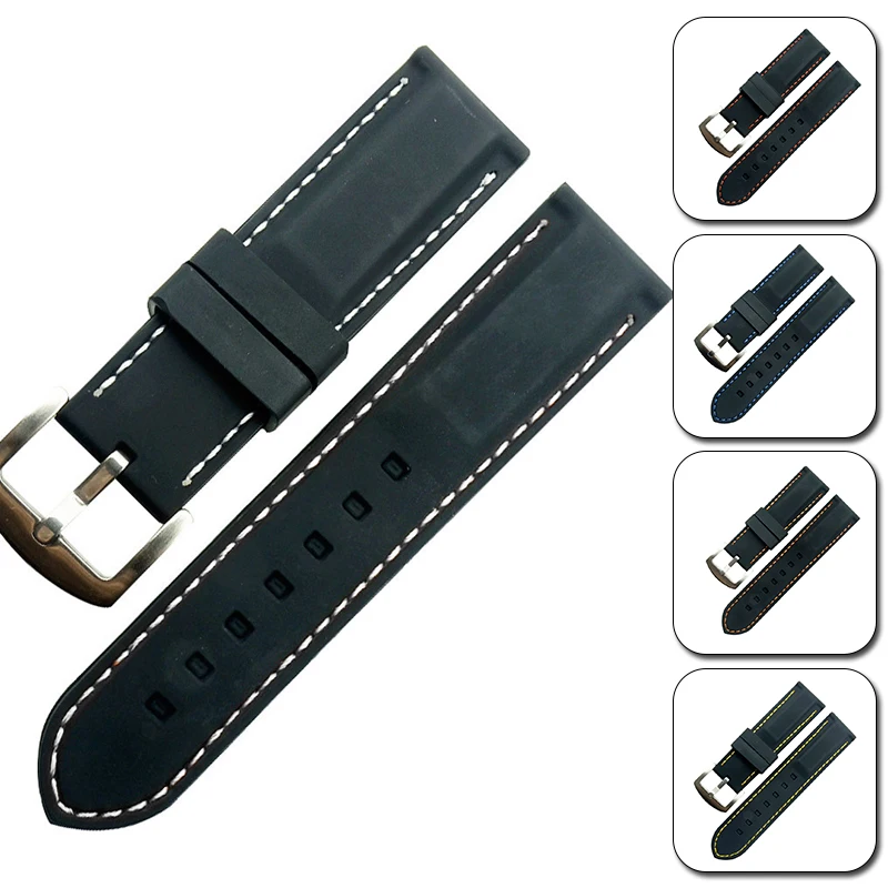 Soft Silicone Waterproof Watchbands 20mm 22mm 24mm 26mm Watch Strap Belt Summer Outdoor Sports Watch Bands Wristband Accessories
Soft Silicone Waterproof Watchbands 20mm 22mm 24mm 26mm Watch Strap Belt Summer Outdoor Sports Watch Bands Wristband Accessories