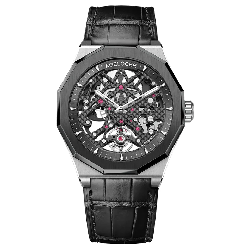 AGELOCER Original Mechanical Watches Mens Automatic Power Reserve 80H Fashion Brands 316 Stainless Steel Watches Sapphire Black
AGELOCER Original Mechanical Watches Mens Automatic Power Reserve 80H Fashion Brands 316 Stainless Steel Watches Sapphire Black