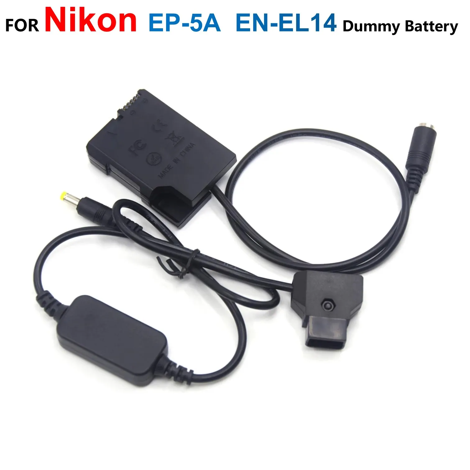 EP-5A EN-EL14 EN-EL14A Dummy Battery+D-TAP Dtap Power Step-Down Cable EH-5A For Nikon P7000 P7800 D5500 D5600 D3300 D5100 D5300
EP-5A EN-EL14 EN-EL14A Dummy Battery+D-TAP Dtap Power Step-Down Cable EH-5A For Nikon P7000 P7800 D5500 D5600 D3300 D5100 D5300