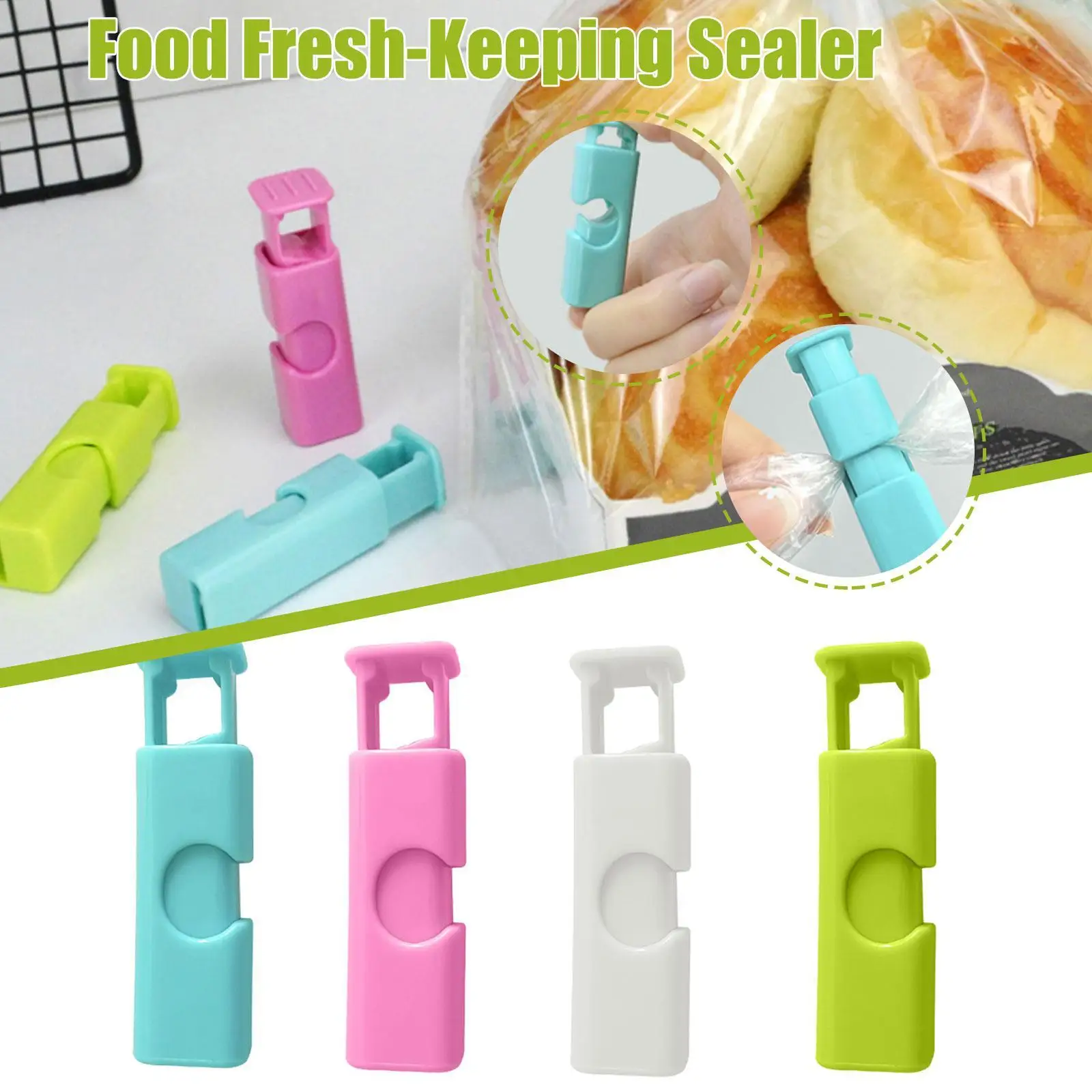 1/4Pcs Portable Chip Bag Sealing Clips Snack Food Bag Spring Sealer Fresh-keeping Clamp Plastic Tool Kitchen Accessories
1/4Pcs Portable Chip Bag Sealing Clips Snack Food Bag Spring Sealer Fresh-keeping Clamp Plastic Tool Kitchen Accessories