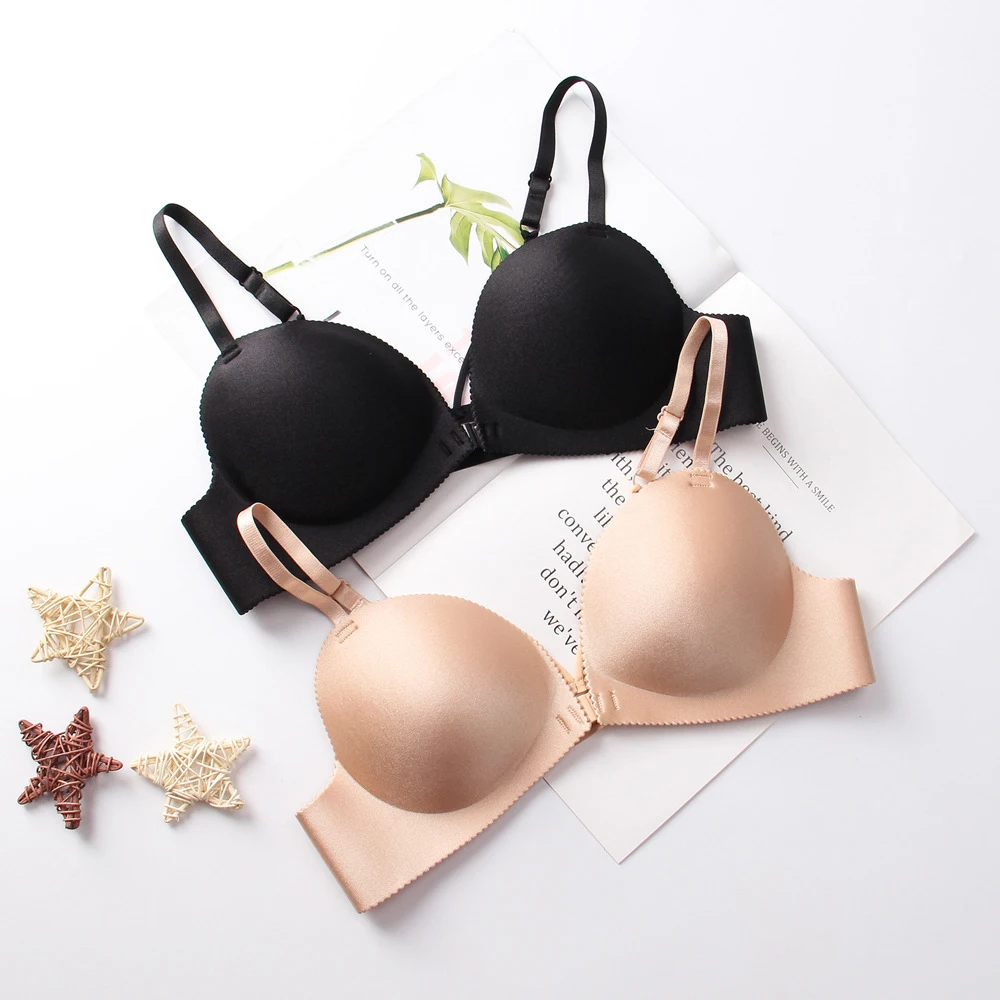 Front Button Chest Gathered Glossy Sexy Bra Solid Bras Seamless Comfortable Bralette Underwear Summer For Women Intimates
Front Button Chest Gathered Glossy Sexy Bra Solid Bras Seamless Comfortable Bralette Underwear Summer For Women Intimates