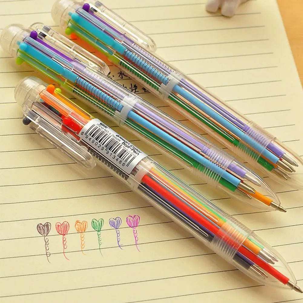 Multicolor Plastic 6 In 1 Colorful Ballpoint Pen School Type Pens Push Novelty Tools Office Multicolor Stationery T0b9
Multicolor Plastic 6 In 1 Colorful Ballpoint Pen School Type Pens Push Novelty Tools Office Multicolor Stationery T0b9