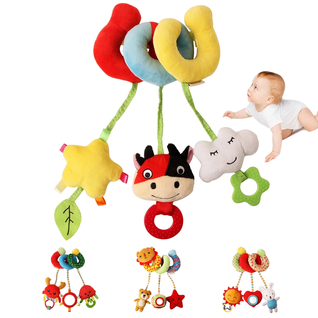 Car Seat Toys, Baby Spiral Activity Plush Hanging Toys for Stroller Crib, Cow
Car Seat Toys, Baby Spiral Activity Plush Hanging Toys for Stroller Crib, Cow
