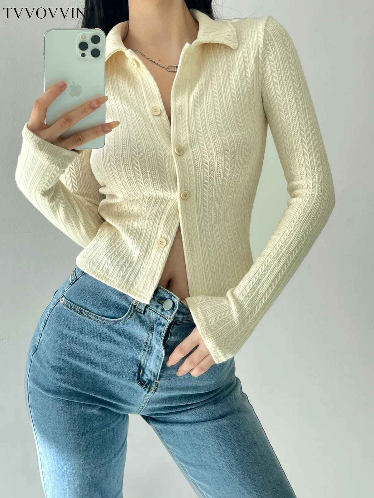 TVVOVVIN Sexy Slim POLO Lapel Dark Grain Stretch Tight Skinny Long Sleeve Knit Sweater Sweet Korean 2023 Women XSG1
TVVOVVIN Sexy Slim POLO Lapel Dark Grain Stretch Tight Skinny Long Sleeve Knit Sweater Sweet Korean 2023 Women XSG1