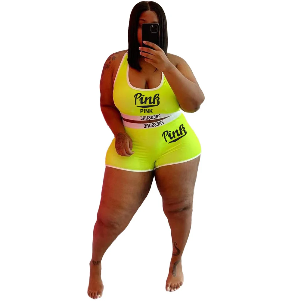 Large Size Women Clothing Two Piece Set 5xl Women's Fashion Casual Sexy Letters Pattern Casual Shorts Set Wholesale Dropshipping 
Large Size Women Clothing Two Piece Set 5xl Women's Fashion Casual Sexy Letters Pattern Casual Shorts Set Wholesale Dropshipping