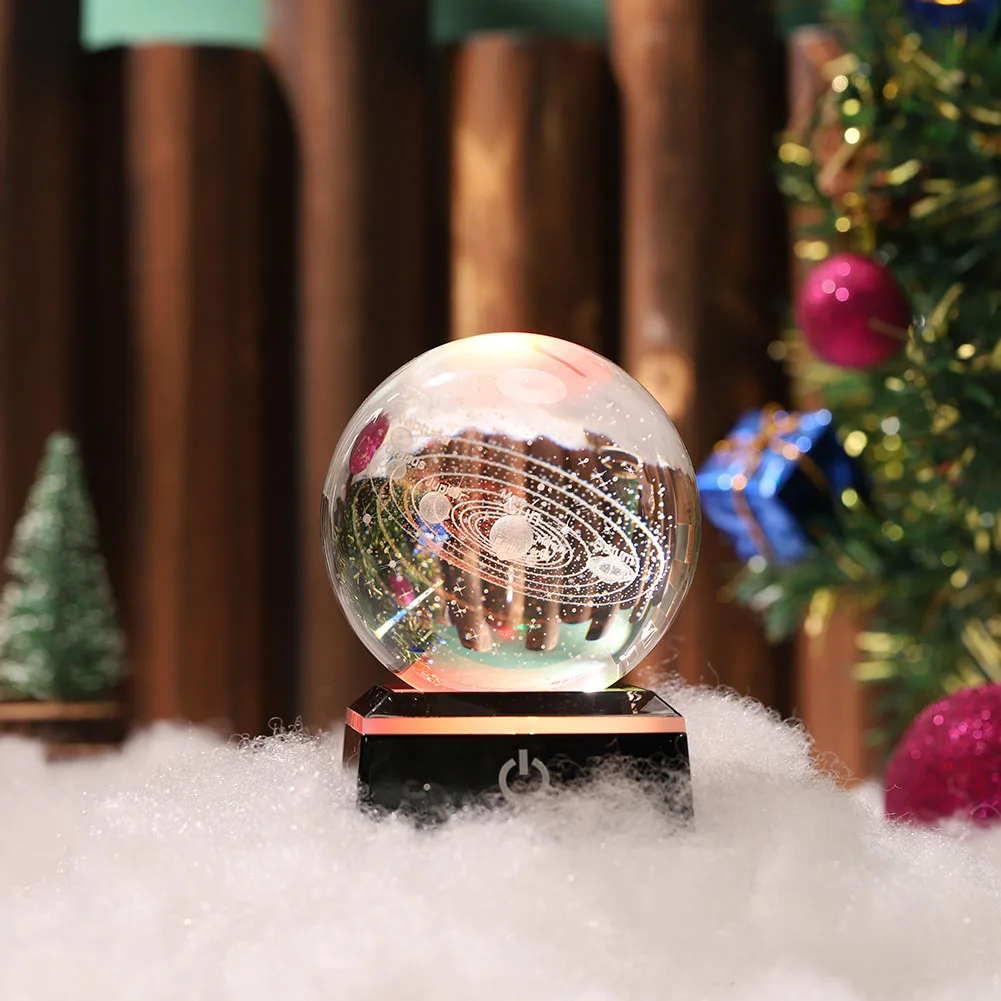 Crystal Solar System Planet Globe Sun System Ball with Touch Switch LED Light Base Bedroom Table Home Decoration Christmas Gifts
Crystal Solar System Planet Globe Sun System Ball with Touch Switch LED Light Base Bedroom Table Home Decoration Christmas Gifts