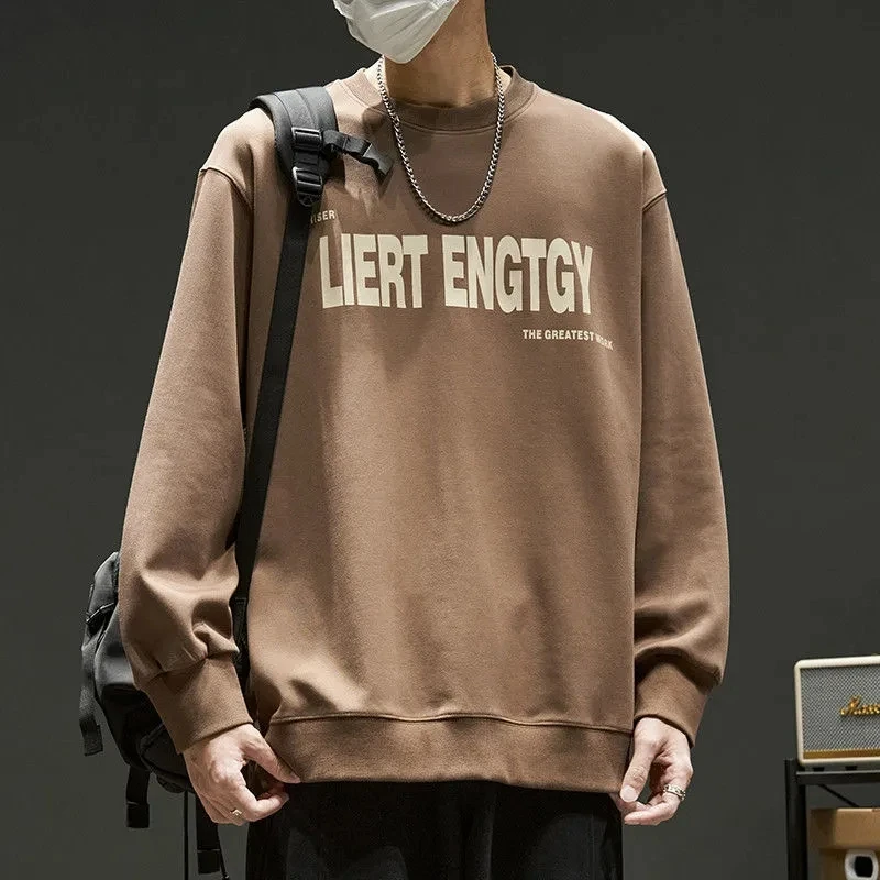 Spring Autumn Winter Fashion Man Casual Men's Loose Pullover Tess Soft Cotton Versatile Minimalist Solid Color Printed Letters
Spring Autumn Winter Fashion Man Casual Men's Loose Pullover Tess Soft Cotton Versatile Minimalist Solid Color Printed Letters