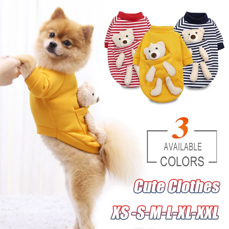 Dog Hoodies Clothes Cute Bears Warm Dogs Sweater for Small Dogs Cat Pet Clothing Chihuahua Bulldog Yorkies Costume Outfit Jacket
Dog Hoodies Clothes Cute Bears Warm Dogs Sweater for Small Dogs Cat Pet Clothing Chihuahua Bulldog Yorkies Costume Outfit Jacket