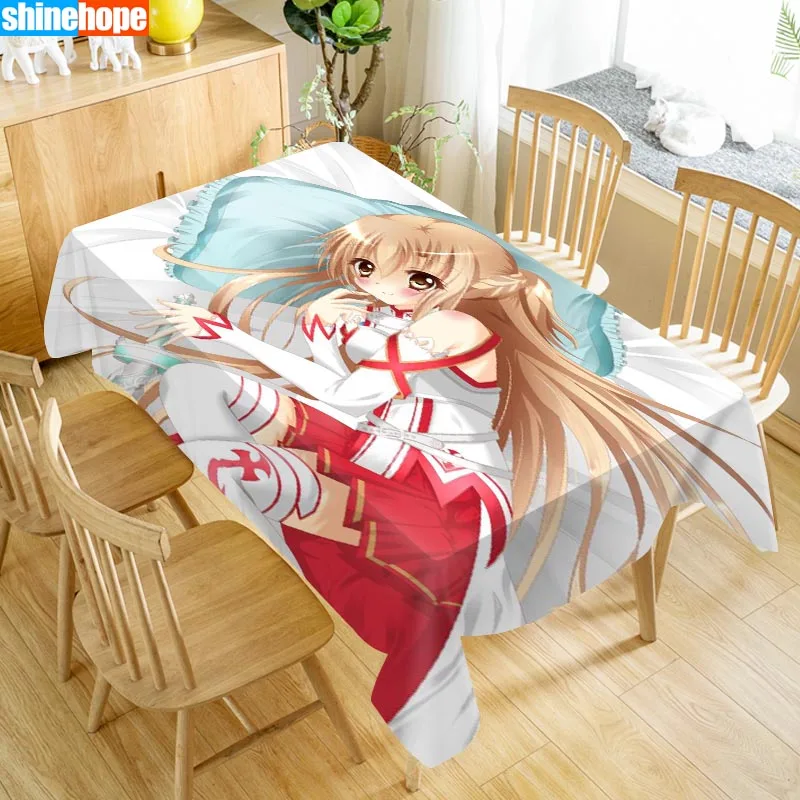 Новое поступление, скатерть Asuna Yuuki на заказ, водонепроницаемая прямоугольная скатерть из ткани Оксфорд, скатерть для домашней вечеринки
Новое поступление, скатерть Asuna Yuuki на заказ, водонепроницаемая прямоугольная скатерть из ткани Оксфорд, скатерть для домашней вечеринки