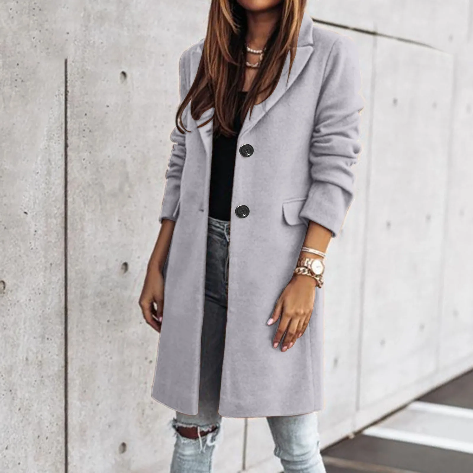 Women's Faux Wool Thin Coat Trench Jacket Ladies Slim Long Overcoat Jackets for Women 3x Falls Jacket Jacket
Women's Faux Wool Thin Coat Trench Jacket Ladies Slim Long Overcoat Jackets for Women 3x Falls Jacket Jacket