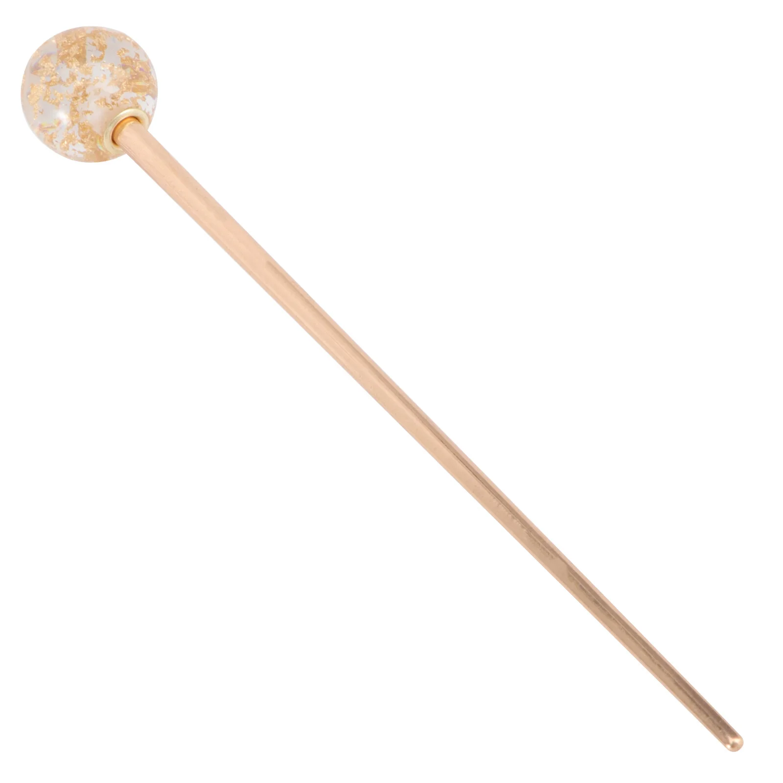 

Chinese Hair Sticks Metal Hair Fork Lollipop Shape Hairpin Vintage Chignon Pin for Lady Hair Bun Golden