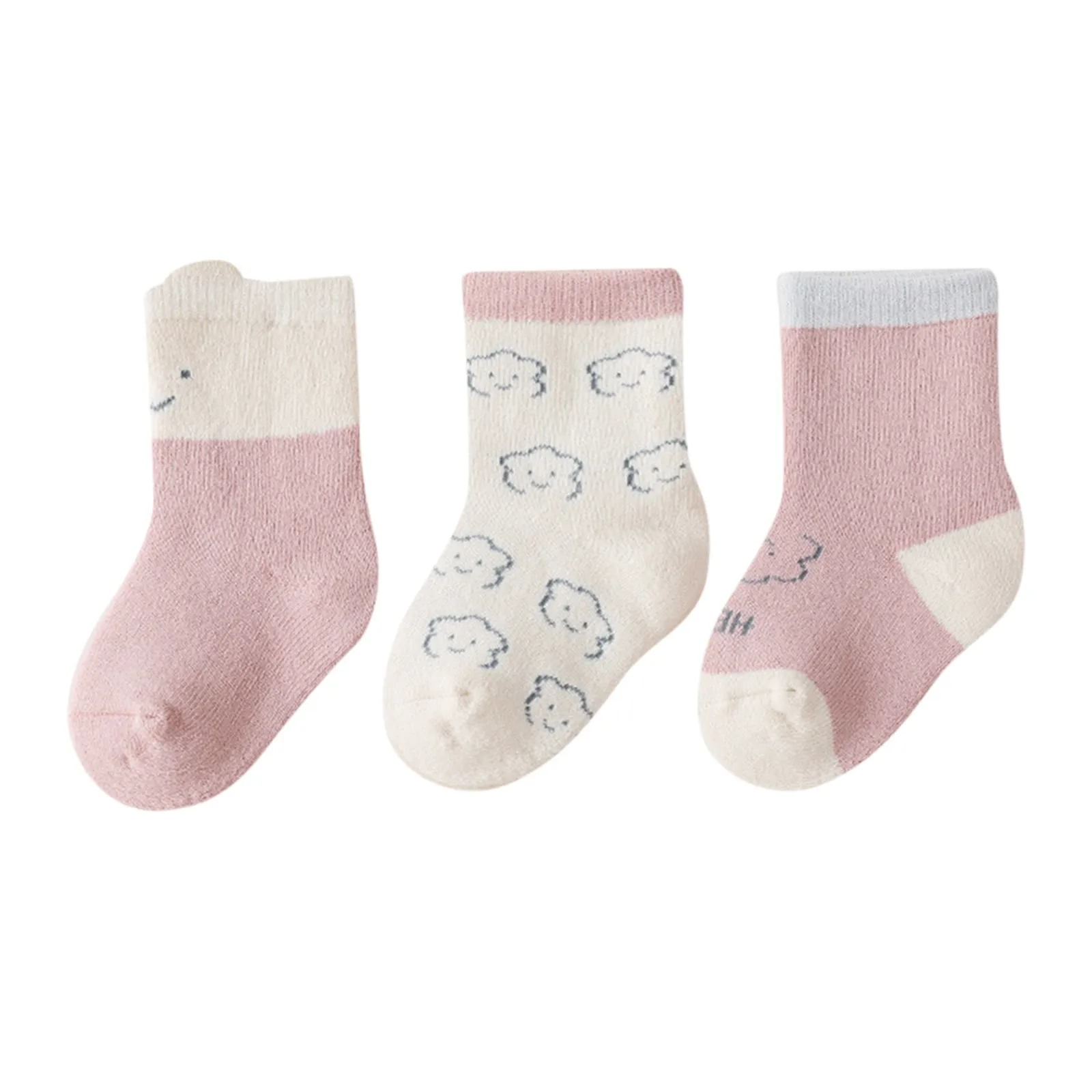 3 Pairs Infant Baby Socks Autumn Winter Thicken Warm Socks for Girls Cute Cartoon Print Pure Cotton Mesh Newborn Toddler Socks
3 Pairs Infant Baby Socks Autumn Winter Thicken Warm Socks for Girls Cute Cartoon Print Pure Cotton Mesh Newborn Toddler Socks