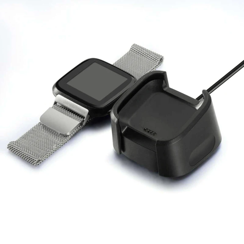 

Качественный зарядный USB-кабель подставка для Fitbit Versa зарядное устройство подходит для Bit Versa Band умные часы замена USB-кабеля зарядного устройства