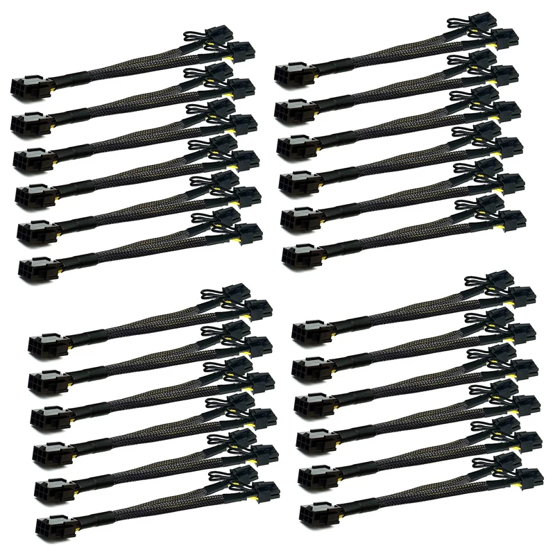 4X PCI-E 6 Pin To Dual Pcie 8 Pin (6+2) Image Card PCI Express Power Adapter GPU VGA Y-Splitter Extension Cable
4X PCI-E 6 Pin To Dual Pcie 8 Pin (6+2) Image Card PCI Express Power Adapter GPU VGA Y-Splitter Extension Cable