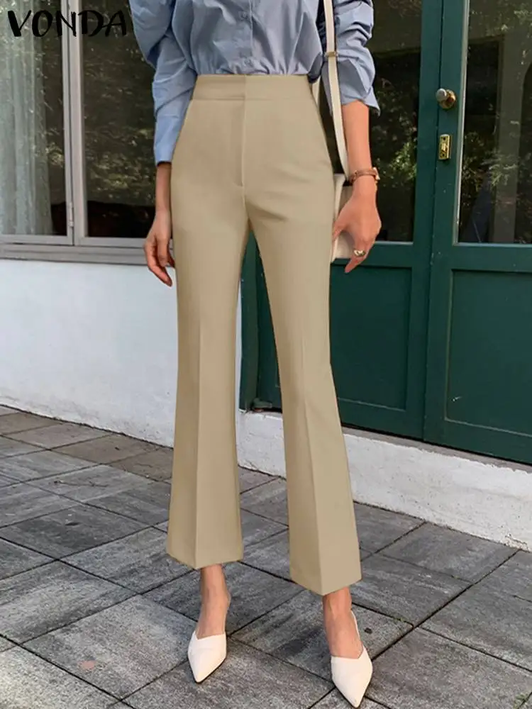 VONDA Female Casual Y2K Straight Pantalon Women Solid High Waist Office Palazzo Long Pants Polyester Street Trousers Oversized
VONDA Female Casual Y2K Straight Pantalon Women Solid High Waist Office Palazzo Long Pants Polyester Street Trousers Oversized