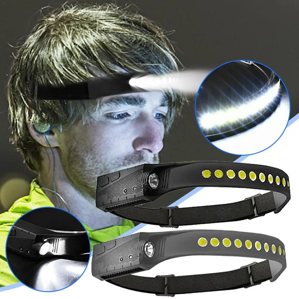 Induction Headlamp LED Head Lamp With Built-in Battery Headlight Flashlight USB Rechargeable Head Torch Modes Head Light
Induction Headlamp LED Head Lamp With Built-in Battery Headlight Flashlight USB Rechargeable Head Torch Modes Head Light