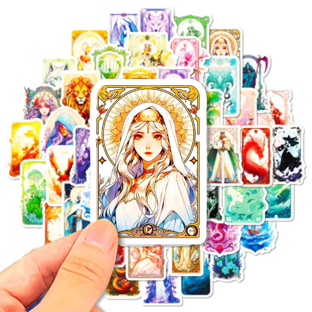 10/50Pcs Cool Tarot Cards Cartoon Aesthetic Varied Stickers Pack for Kids Travel Luggage Scrapbooking Decoration Graffiti Decals
10/50Pcs Cool Tarot Cards Cartoon Aesthetic Varied Stickers Pack for Kids Travel Luggage Scrapbooking Decoration Graffiti Decals