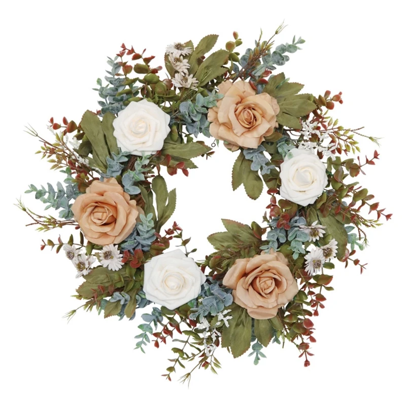Осенний искусственный оранжевый венок розы с листьями эвкалипта для входной двери Свадебный фермерский подвесной венок Декор
Осенний искусственный оранжевый венок розы с листьями эвкалипта для входной двери Свадебный фермерский подвесной венок Декор
